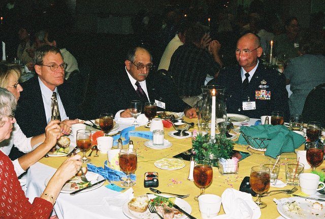 Facing L-R, Jim Hardin, Nick, unknown